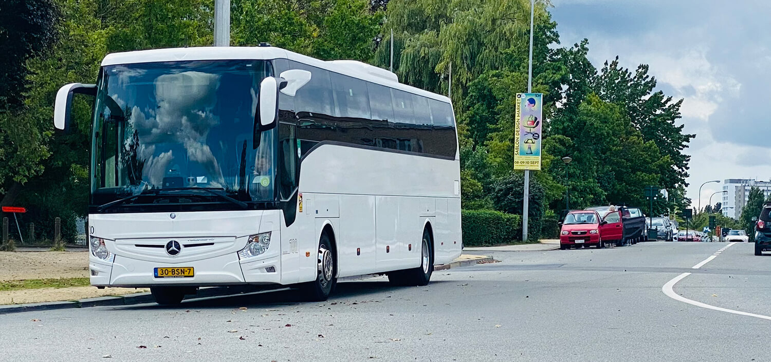 bus with driver in the Netherlands