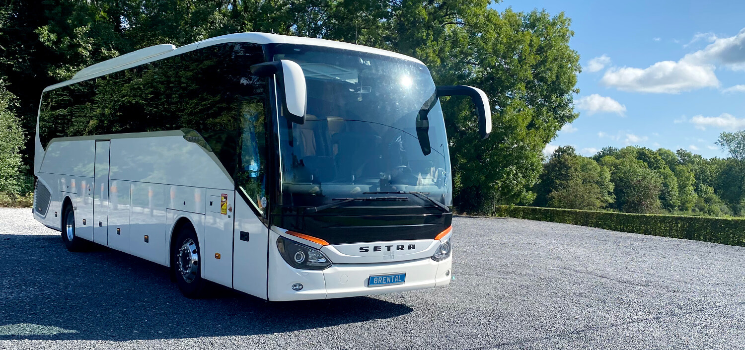 white bus 8rental bus for travel