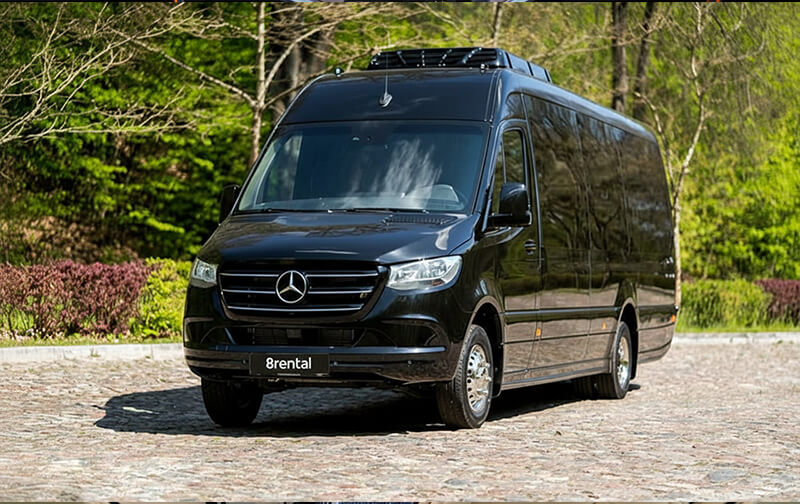 black minibus for group