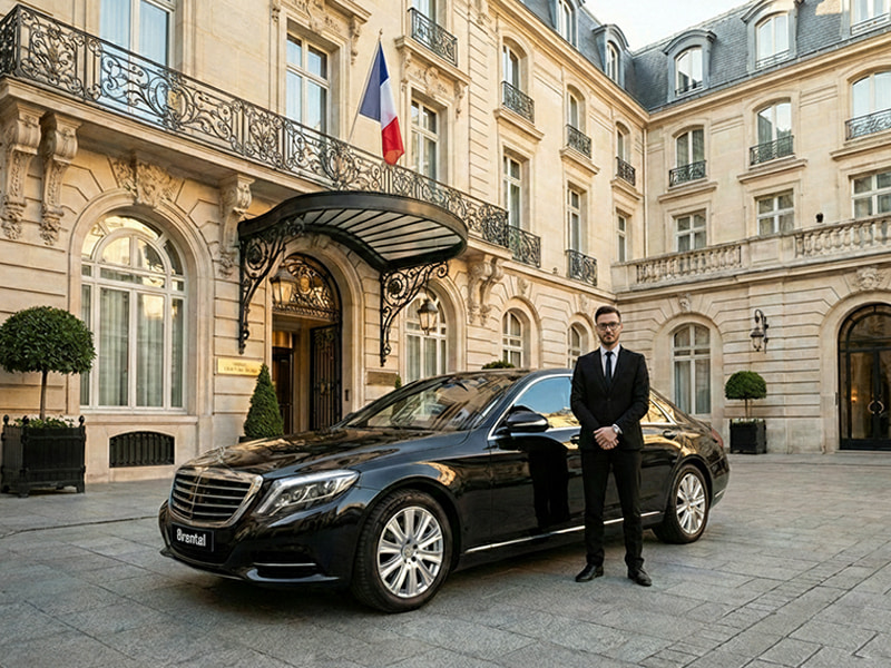 car with driver waiting for pax