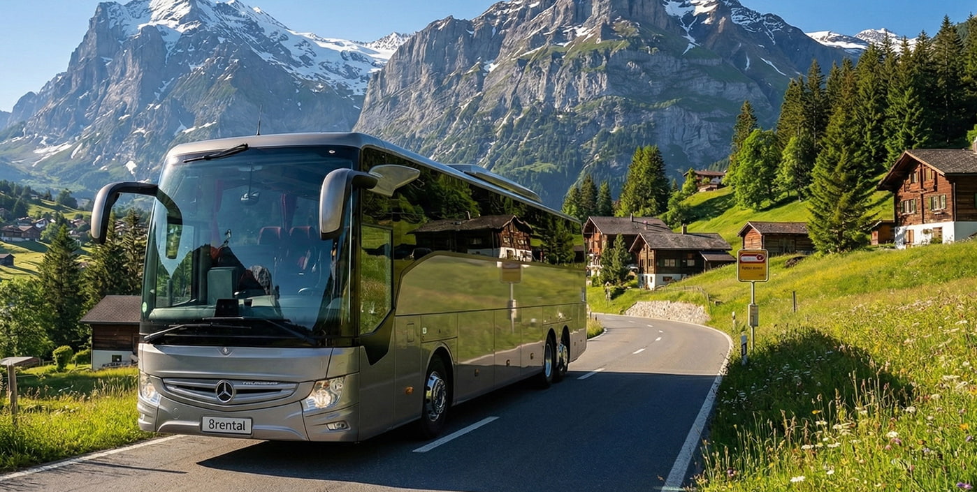 coach in mountains