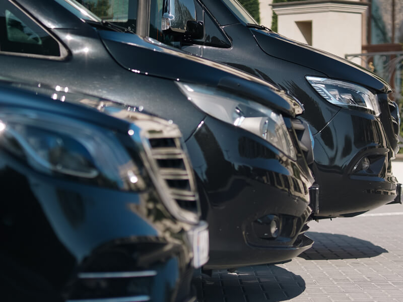 fleet of 8rental vehicles