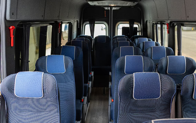 Minibus Mercedes Sprinter 17 seater Interior