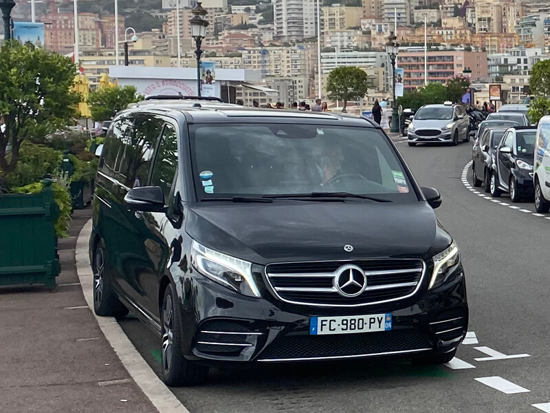 french real 8rental large car for hire with driver