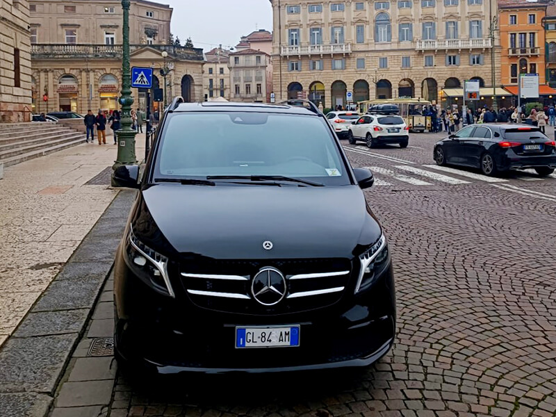 italian car with driver