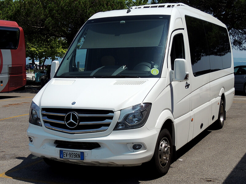 real italian minibus for hire