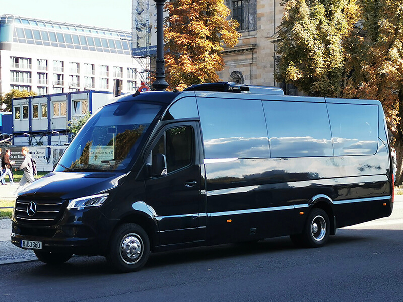 large minibus german street