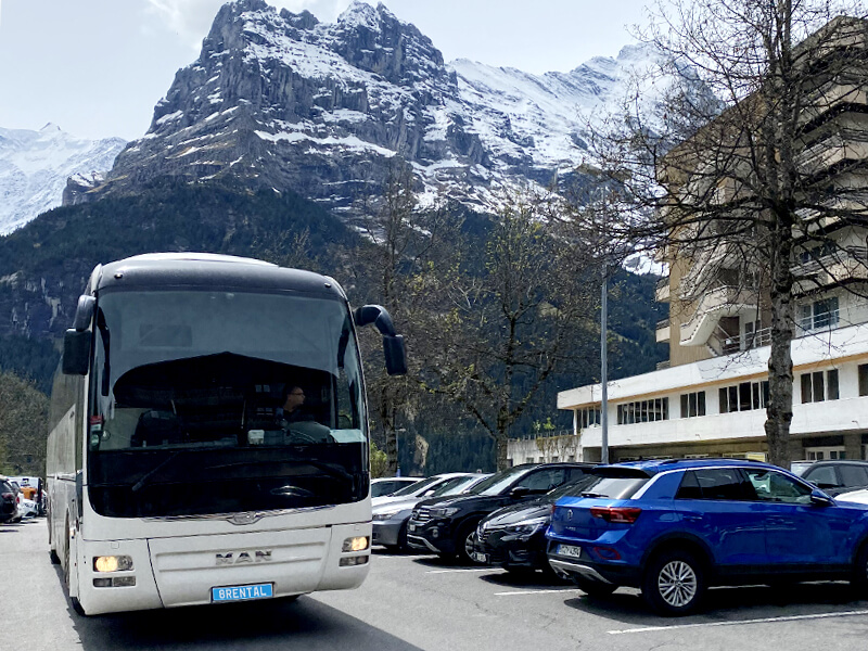 our coach departing from hotel