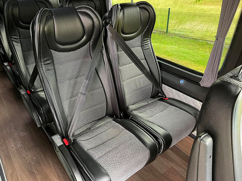 our real minibus seats