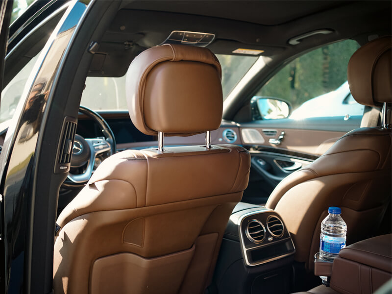 passengers seats of car driver
