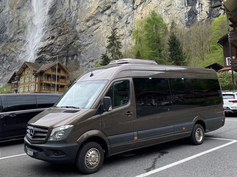 swiss minibus hire travel with driver