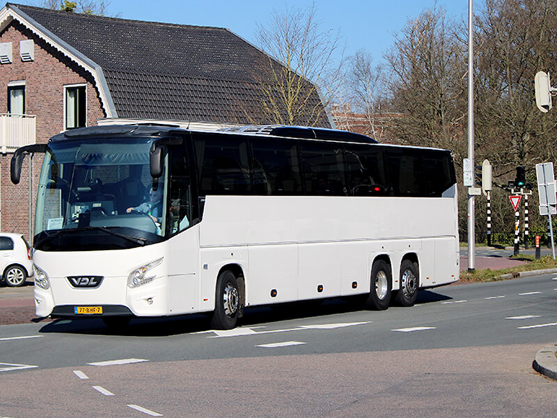 charter bus on netherlands street